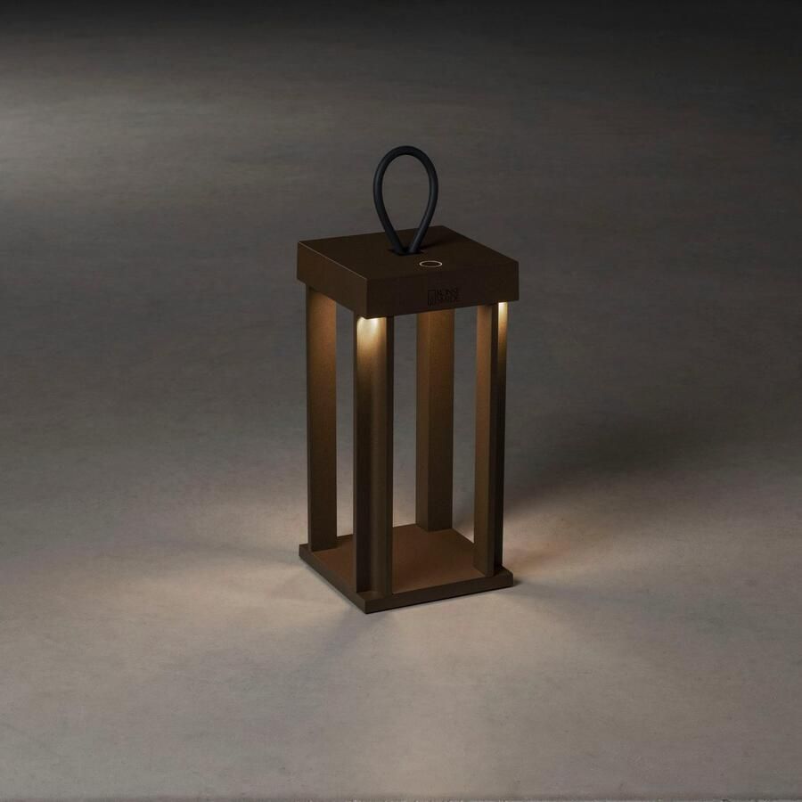 KONSTSMIDE Led-lantaarn Cannes LED USB-lantaarn 42cm dimbaar 2700 3000K (2 stuks)