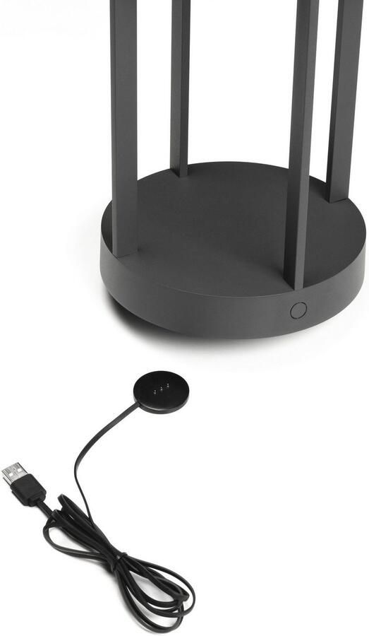 KONSTSMIDE Led-lantaarn Chieti LED USB-lantaarn dimbaar 2700 3000K glasdeksel (2 stuks) - Foto 4