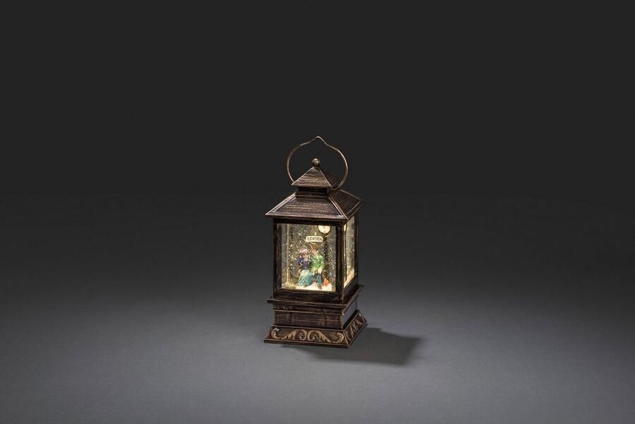 KONSTSMIDE Led lantaarn Kerst versiering Led-sneeuwlantaarn met paartje klein (1 stuk)