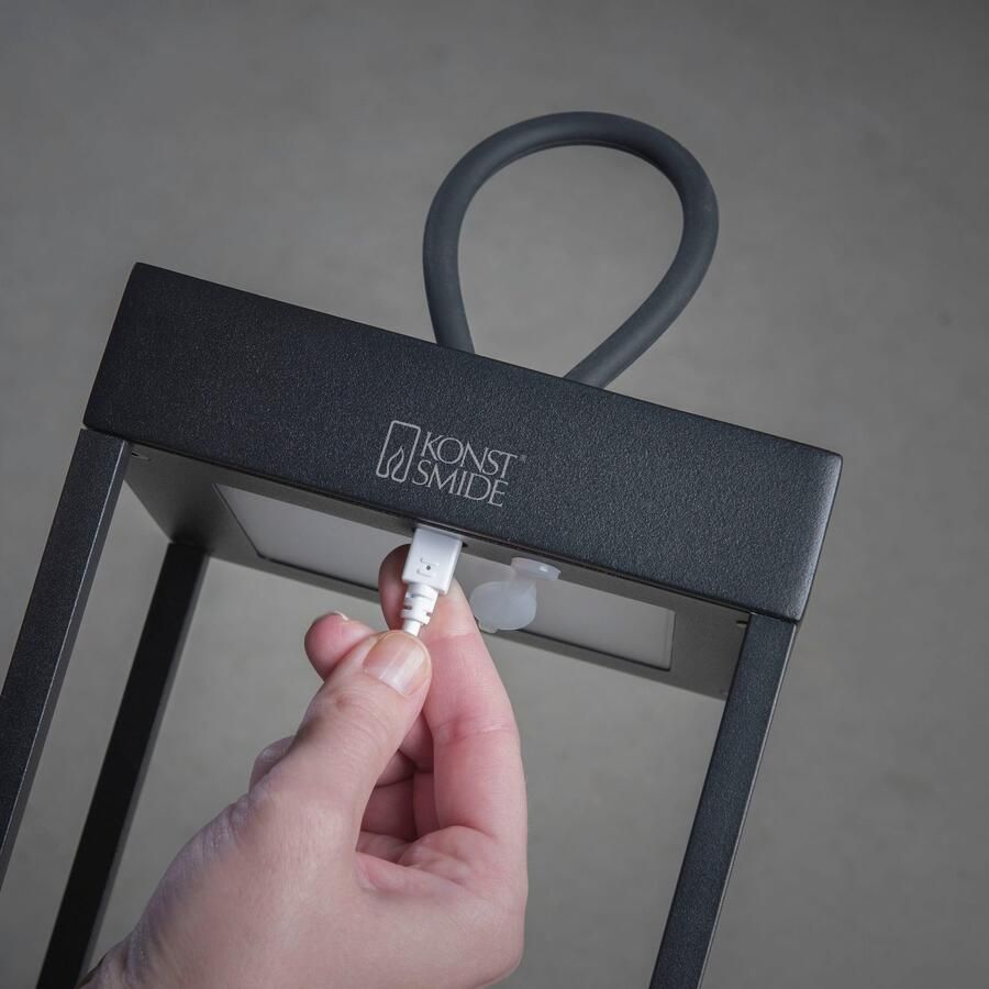 KONSTSMIDE Led-lantaarn Ravello LED USB-lantaarn dimbaar (2 stuks) - Foto 3