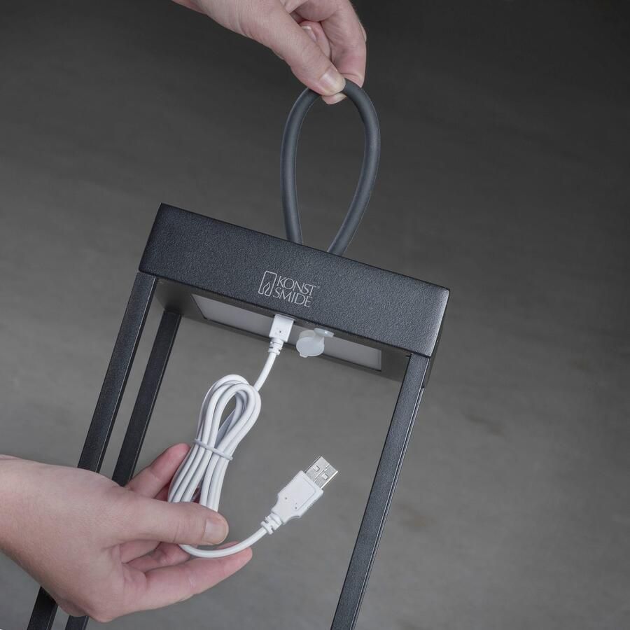 KONSTSMIDE Led-lantaarn Ravello LED USB-lantaarn dimbaar (2 stuks) - Foto 4