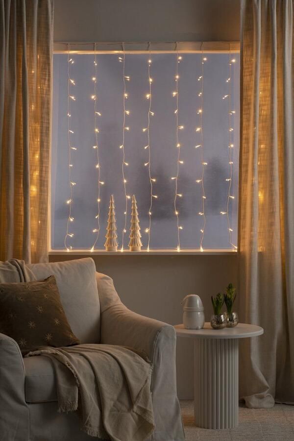 KONSTSMIDE Led-lichtgordijn Kerst versiering 120 amberkleurige diodes - Foto 4