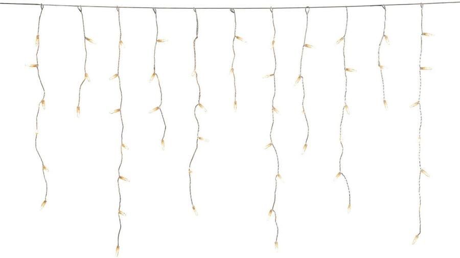 KONSTSMIDE Led-lichtgordijn Kerstversiering buiten Led ijsregen lichtgordijn 96 amberkleurige dioden (1 stuk) - Foto 3