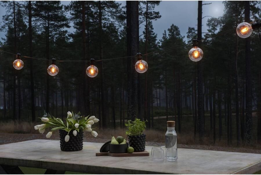 KONSTSMIDE Led-lichtsnoer Bolvormige led-biertuinverlichtingssysteem basisset retrodesign (1 stuk) - Foto 4