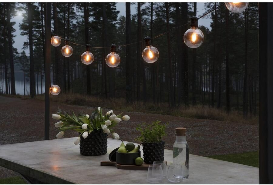KONSTSMIDE Led-lichtsnoer Bolvormige led-biertuinverlichtingssysteem basisset retrodesign (1 stuk) - Foto 3