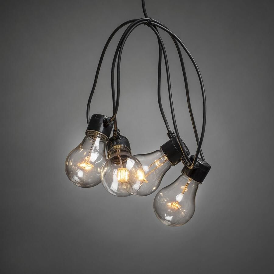 KONSTSMIDE Led-lichtsnoer Kerstversiering buiten Led biertuinverlichting 20 heldere lampen 160 amberkleurige dioden (1 stuk) - Foto 3