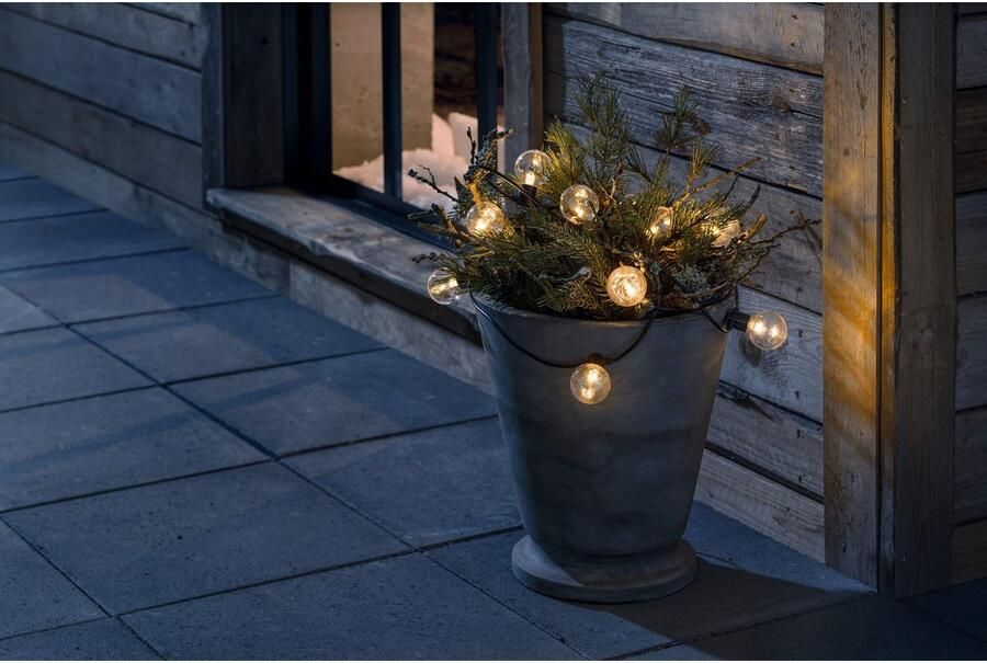 KONSTSMIDE Led-lichtsnoer Kerstversiering buiten Led biertuinverlichting 20 heldere lampen 40 amberkleurige dioden (1 stuk) - Foto 5