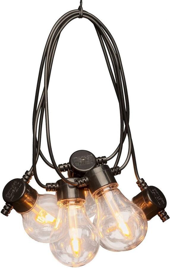 KONSTSMIDE Led-lichtsnoer Kerstversiering buiten Led-biertuinverlichting helder met dimmer 10 heldere lampen 20 dioden (1 stuk) - Foto 3