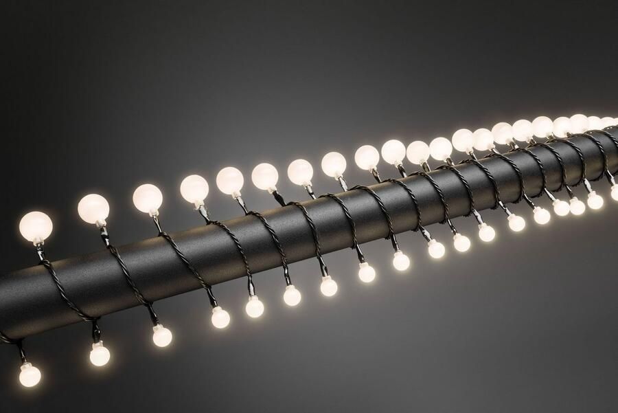 KONSTSMIDE Led-lichtsnoer Kerstversiering buiten Led bollichtketting kleine & grote ronde dioden 80 dioden (1 stuk) - Foto 3