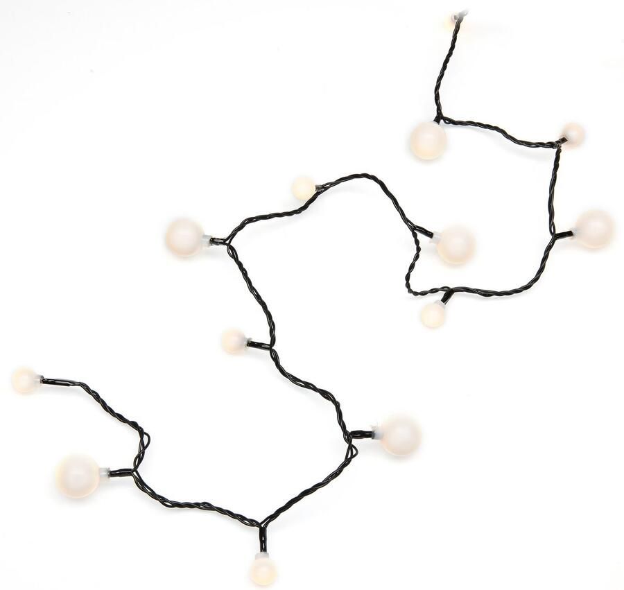 KONSTSMIDE Led-lichtsnoer Kerstversiering buiten Led bollichtketting kleine & grote ronde dioden 80 dioden (1 stuk) - Foto 2