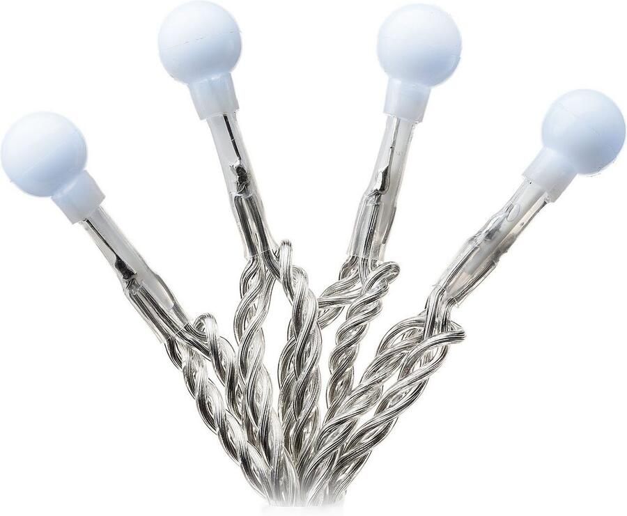 KONSTSMIDE Led-lichtsnoer Kerstversiering buiten Led bollichtketting ronde dioden 80 koudwitte dioden (1 stuk)