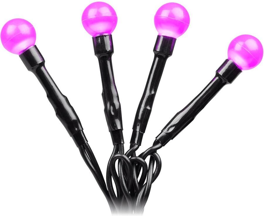 KONSTSMIDE Led-lichtsnoer Kerstversiering buiten Led bollichtketting ronde dioden 80 purperkleurige dioden (1 stuk) - Foto 3