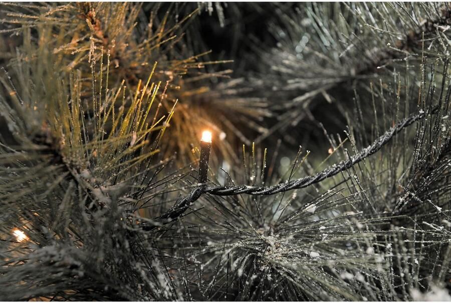 KONSTSMIDE Led-lichtsnoer Kerstversiering buiten Ledlichtsnoer met glittereffect 120 amberkleurige dioden (1 stuk) - Foto 4
