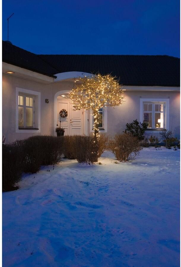 KONSTSMIDE Led-lichtsnoer Kerstversiering buiten Ledlichtsnoer met glittereffect 120 amberkleurige dioden (1 stuk) - Foto 2