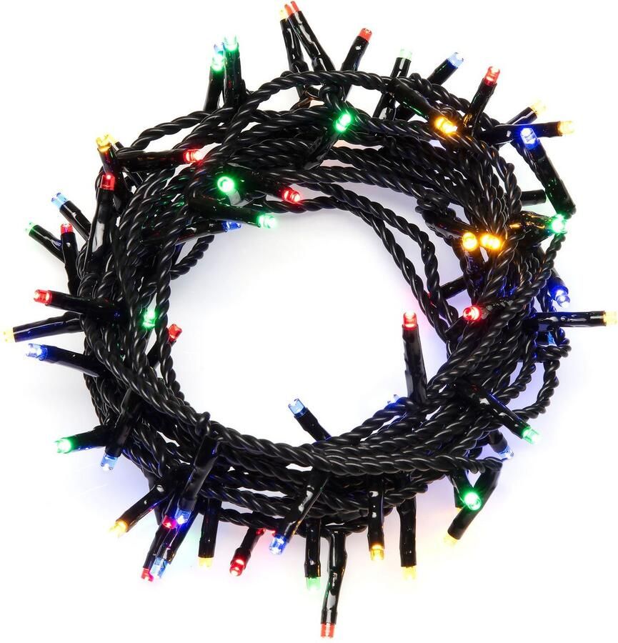 KONSTSMIDE Led-lichtsnoer Kerstversiering buiten Micro ledlichtsnoer met 8 functies 80 gekleurde dioden (1 stuk) - Foto 2