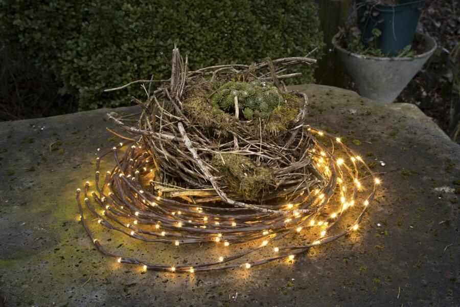 KONSTSMIDE Led-lichtsnoer Kerstversiering buiten variabel als lichtkrans lichtring 240 warmwitte diodes - Foto 8