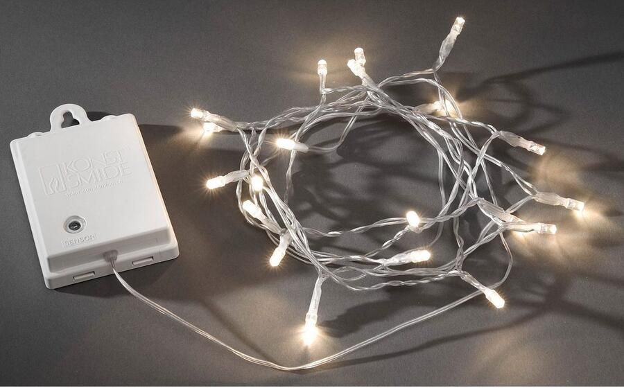 KONSTSMIDE Led-lichtsnoer Kerstversiering buiten voor buiten 80 warmwitte dioden transparante kabel