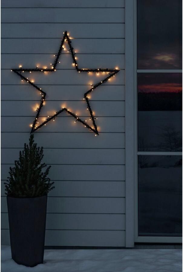 KONSTSMIDE Led-lichtsnoer LED solar sprookjesverlichting 200 amberkleurige diodes 8 lichtfuncties (2 stuks) - Foto 4