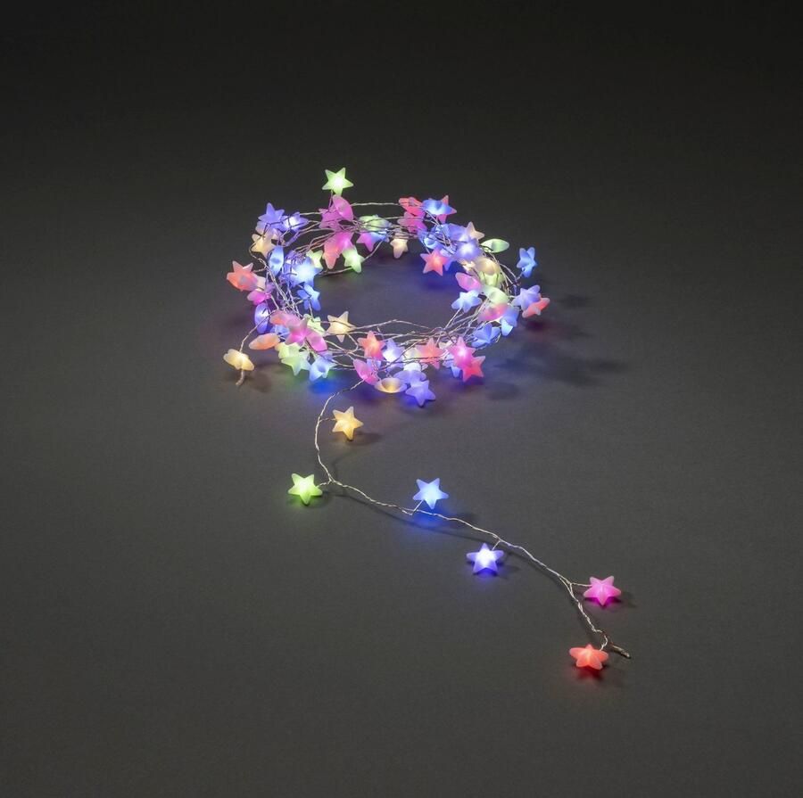 KONSTSMIDE Led-lichtsnoer LED sterrenlichtsnoer 90 gekleurde diodes (1 stuk)