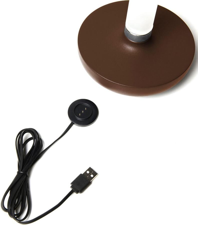 KONSTSMIDE Led-tafellamp Biarritz USB-tafellamp 1800 2700 4000K dimbaar (2 stuks)