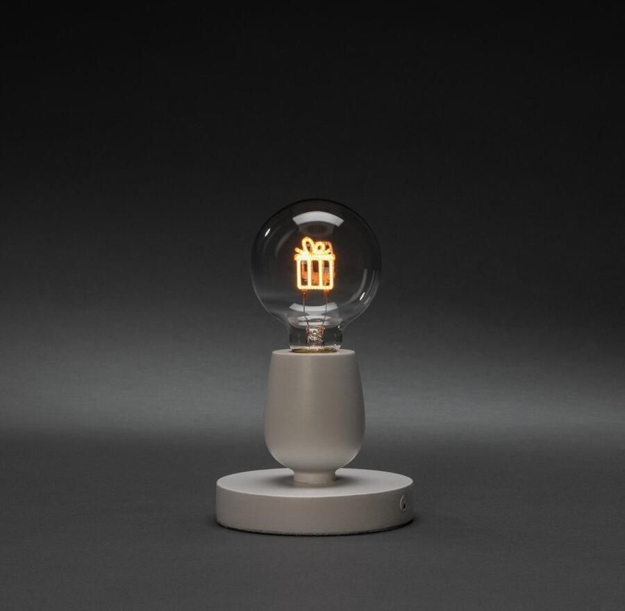 KONSTSMIDE Led-tafellamp Cadeau kerstversiering met 6-uurs timer 1 amberkleurige diode (1 stuk) - Foto 3