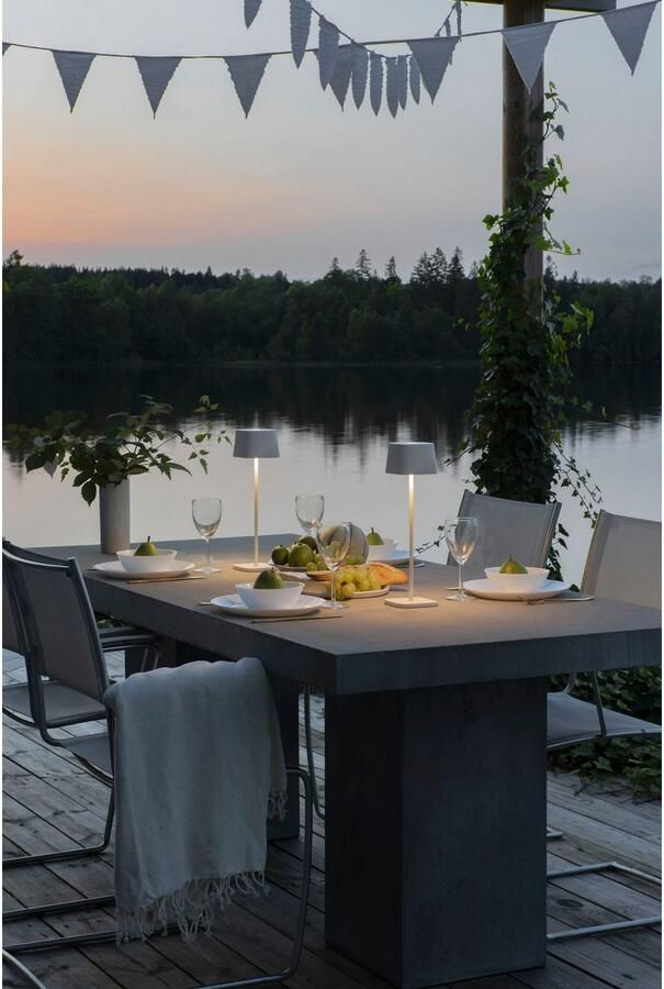 KONSTSMIDE Led-tafellamp Capri LED USB-tafellamp 2700 3000K dimbaar (2 stuks) - Foto 6