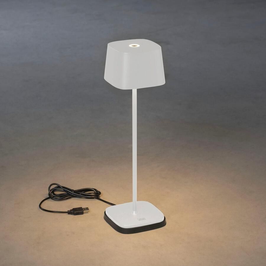 KONSTSMIDE Led-tafellamp Capri LED USB-tafellamp 2700 3000K dimbaar (2 stuks) - Foto 5