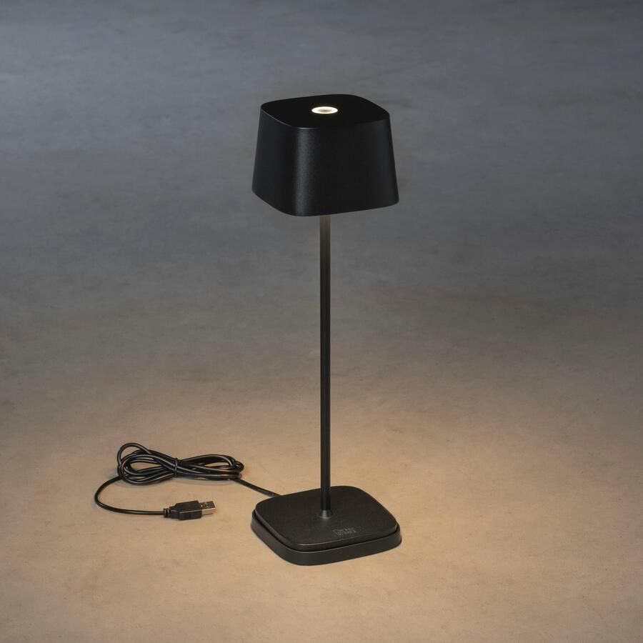 KONSTSMIDE Led-tafellamp Capri LED USB-tafellamp 2700 3000K dimbaar (2 stuks) - Foto 4