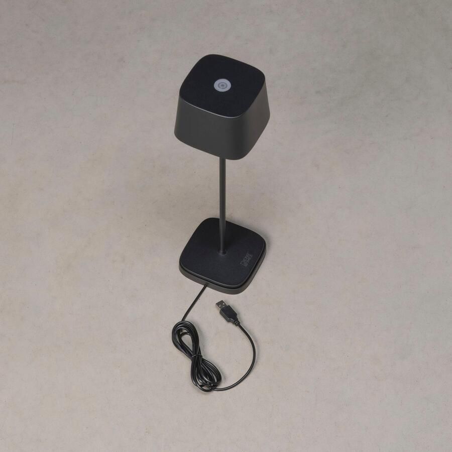 KONSTSMIDE Led-tafellamp Capri LED USB-tafellamp 2700 3000K dimbaar (2 stuks) - Foto 5