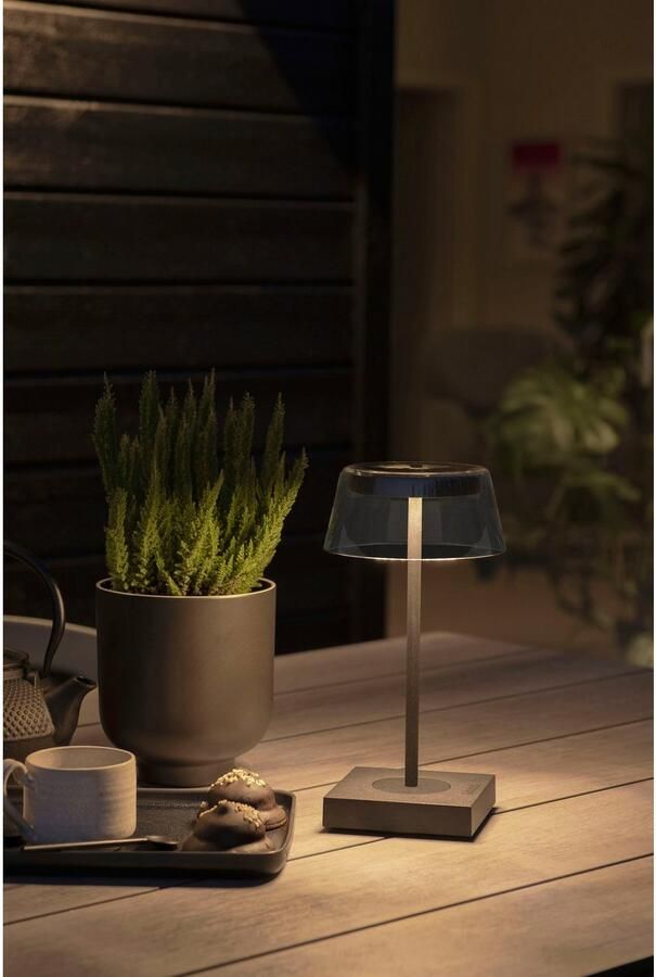 KONSTSMIDE Led-tafellamp Scilla LED USB-tafellamp kleurtemperatuur dimbaar (2 stuks)