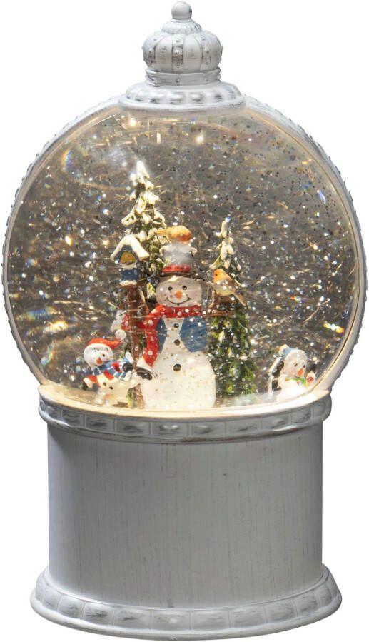 KONSTSMIDE Led-bollamp LED Kugellaterne "Schneemann mit Baum" weiß 1 warm weiße Diode (1 stuk) - Foto 4