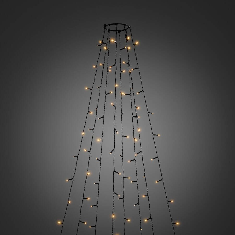 KONSTSMIDE Led-boomverlichting Kerstversiering buiten kerstversiering Ledlichtsnoer met ring ø 15 8 strengen à 50 dioden (1 stuk)