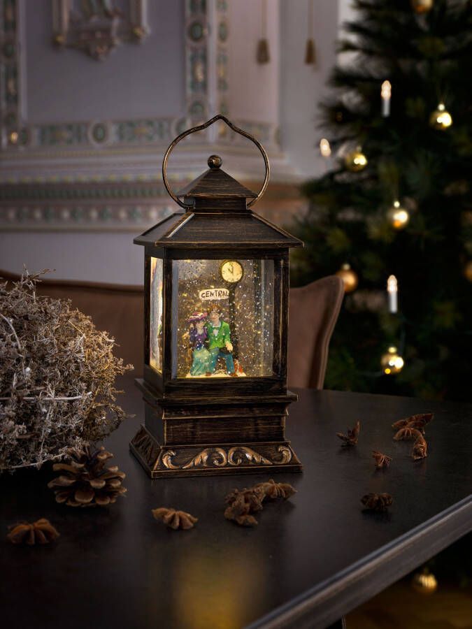 KONSTSMIDE Led lantaarn Kerst versiering Led-sneeuwlantaarn met paartje klein (1 stuk) - Foto 3