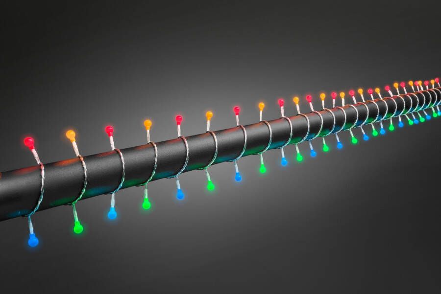 KONSTSMIDE Led-lichtsnoer Kerstversiering buiten Led bollichtketting ronde dioden 80 gekleurde dioden (1 stuk) - Foto 1