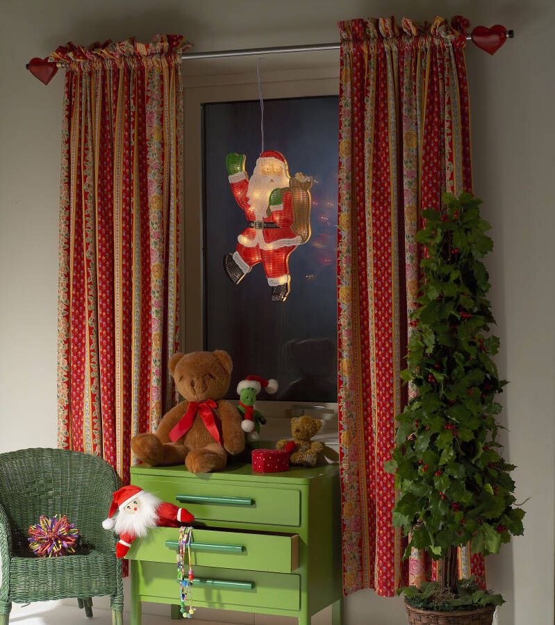KONSTSMIDE Led-raamdecoratie Kerst versiering Led-raamdecoratie kerstman 20 warmwitte dioden (1 stuk) - Foto 2