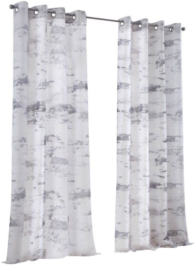 Kutti Gordijn Claude Gordijn halftransparant gedessineerd polyester batist (1 stuk) - Foto 5