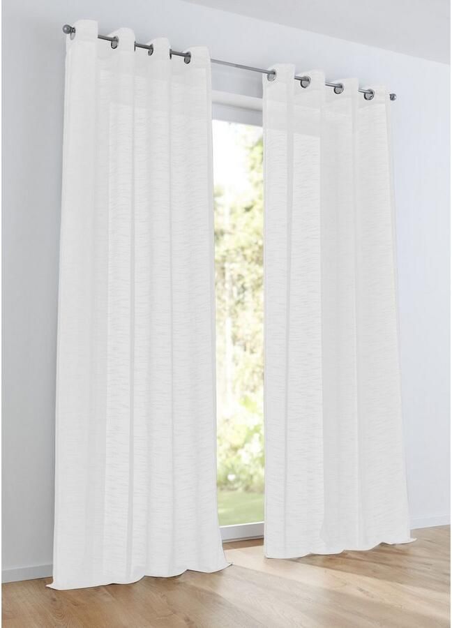 Kutti Gordijn Celtic Gordijn halftransparant linnen-look effectgaren (1 stuk) - Foto 2