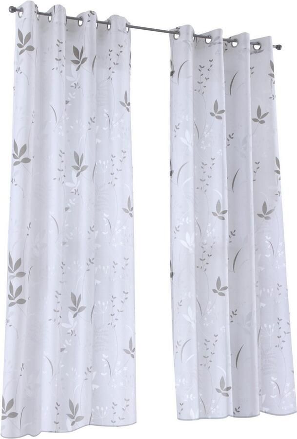 Kutti Gordijn Dandelion Gordijn halftransparant etskant katoen-polyester gedessineerd (1 stuk) - Foto 2