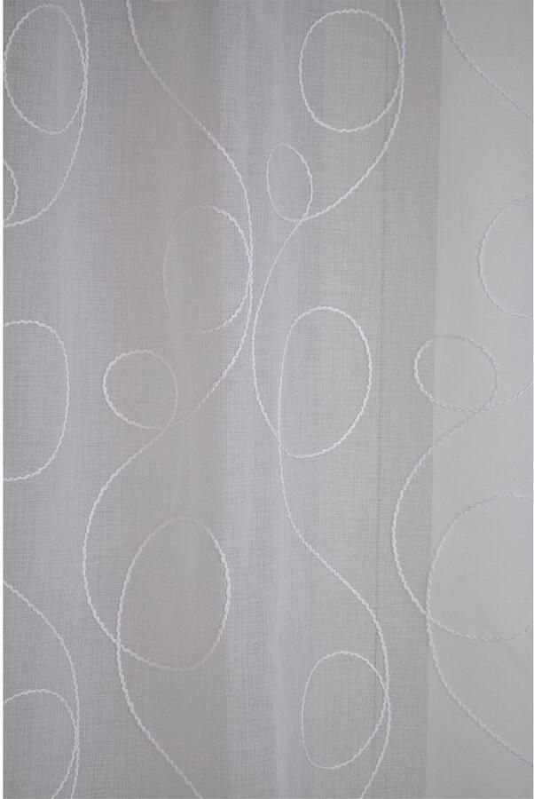 Kutti Romeins rolgordijn Jasmijn uni geborduurd mat polyester gemakkelijk in onderhoud met raamhaak (1 stuk) - Foto 3