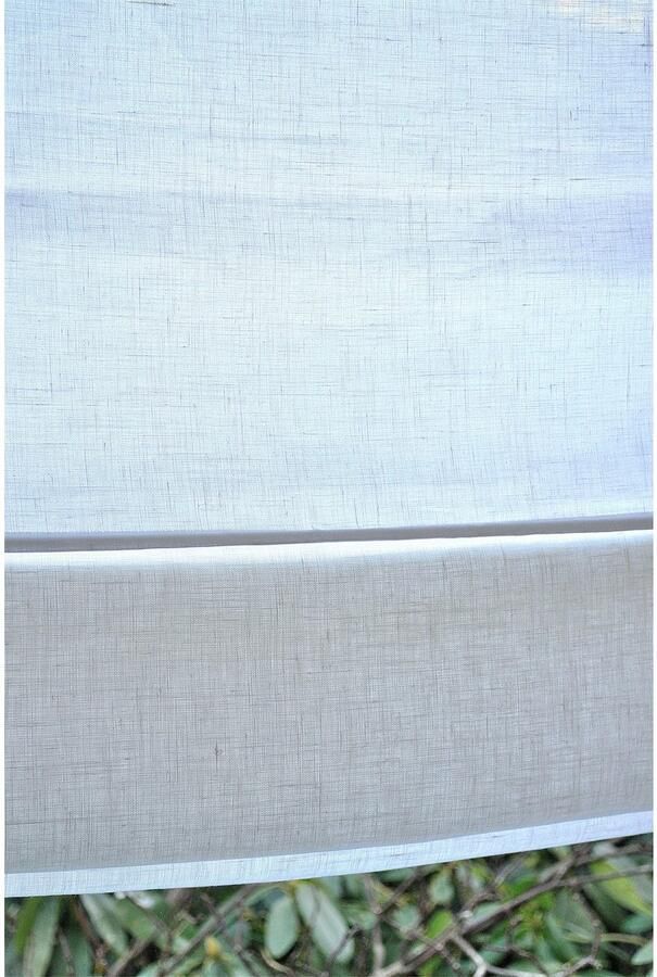 Kutti Romeins rolgordijn Metis uni ondoorzichtig 100% linnen met edelstalen haken gemakkelijk in onderhoud (1 stuk) - Foto 3