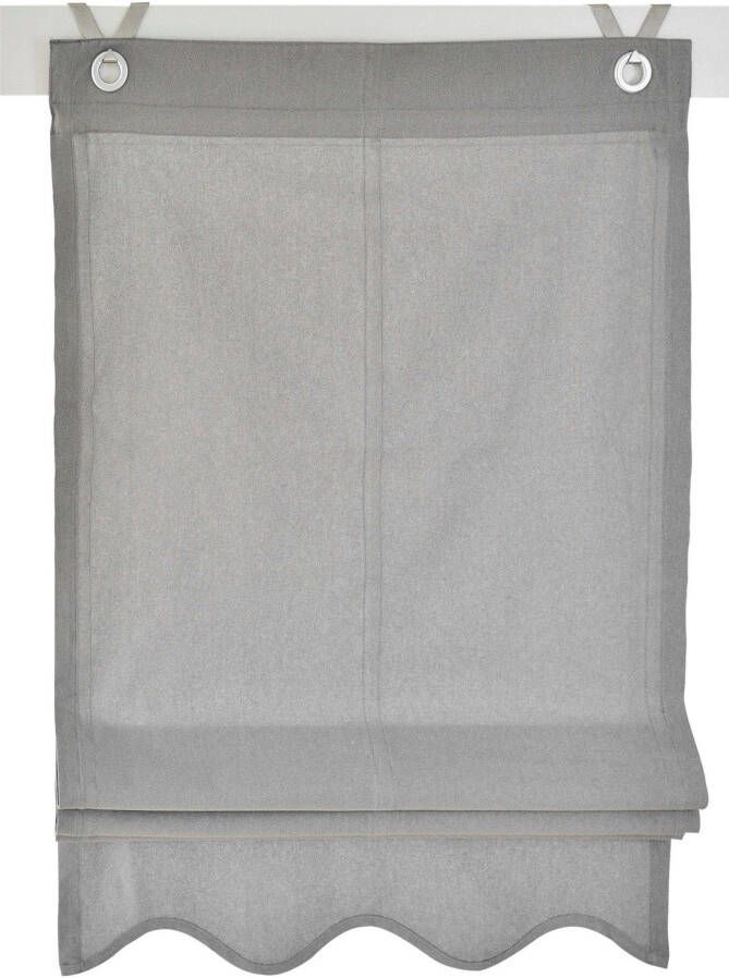 Kutti Romeins rolgordijn Olivia ondoorzichtig katoen op te hangen met haken (1 stuk) - Foto 3