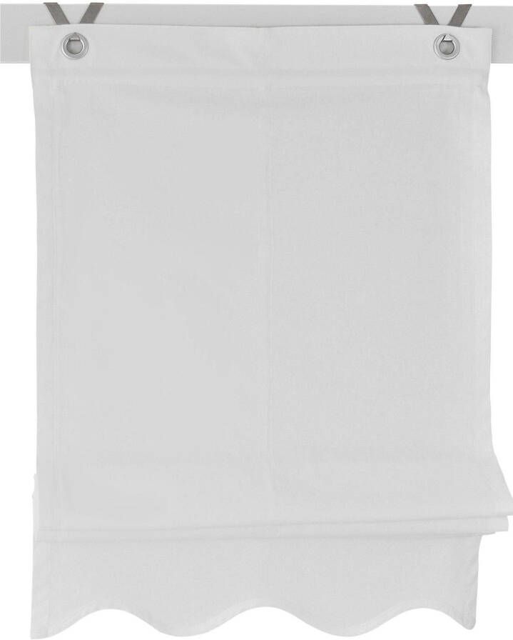 Kutti Romeins rolgordijn Olivia ondoorzichtig katoen op te hangen met haken (1 stuk) - Foto 3