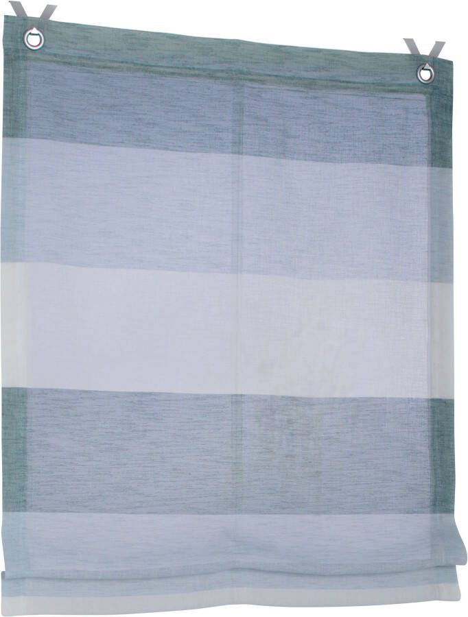 Kutti Romeins rolgordijn Marit halftransparant polyester op te hangen met haken (1 stuk)