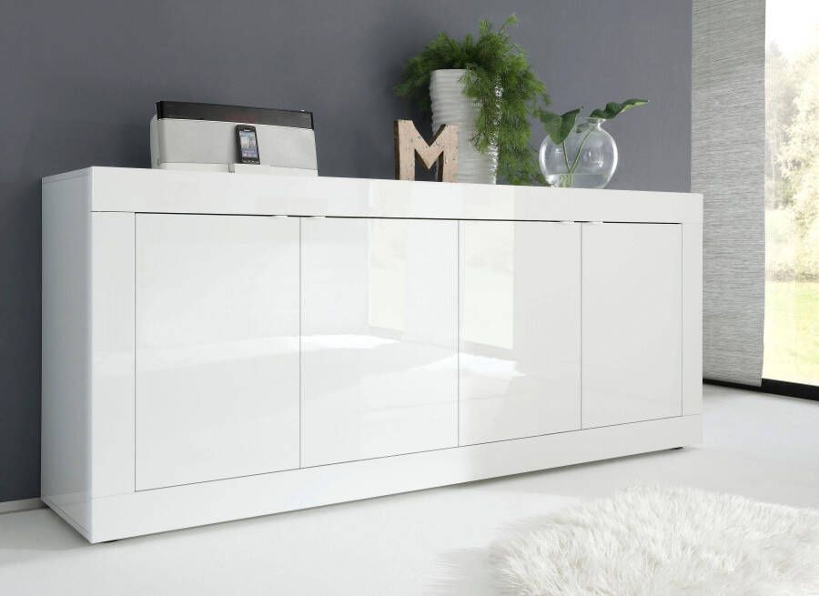 INOSIGN Dressoir Basis breedte 207 cm commode 4 deuren dressoir Metalen handgreep moderne frame-uitstraling veel opbergruimte kleurkeuze - Foto 9