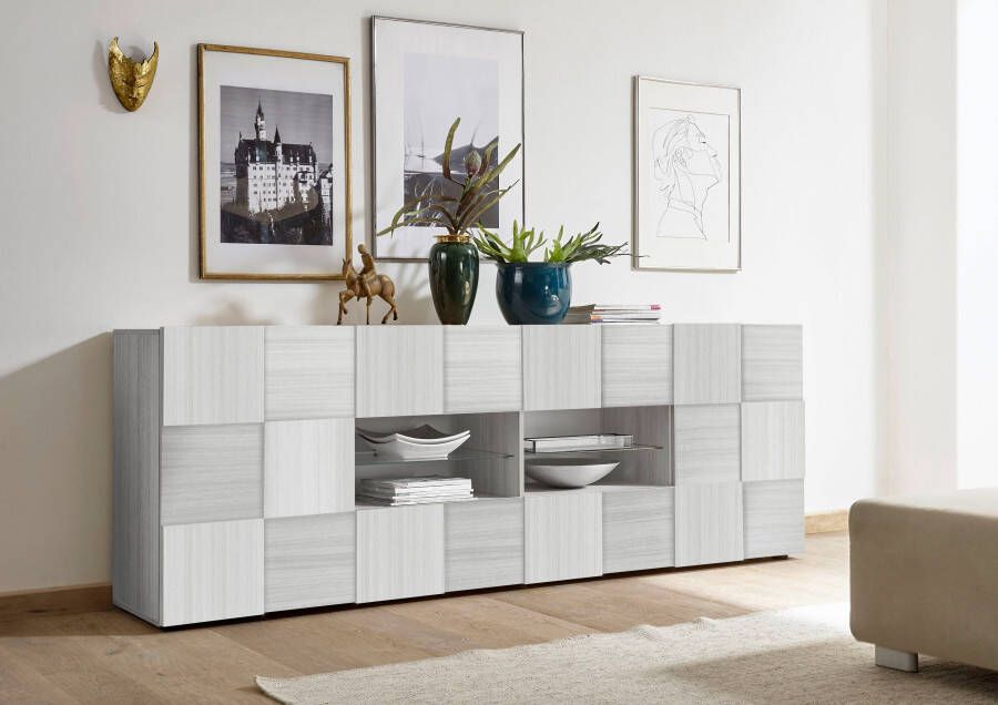INOSIGN Dressoir Dama Breedte 241 Commode 2 deuren en 4 lades Dressoir Front in 3D-uiterlijk veel opbergruimte verschillende kleuren - Foto 3