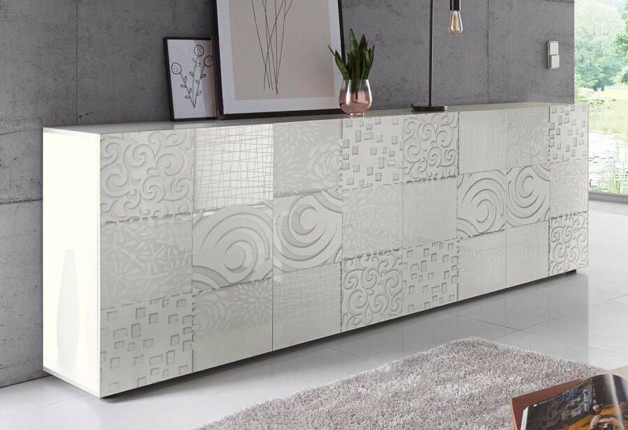 INOSIGN Dressoir Miro Breedte 241 cm met decoratieve zeefdruk - Foto 11