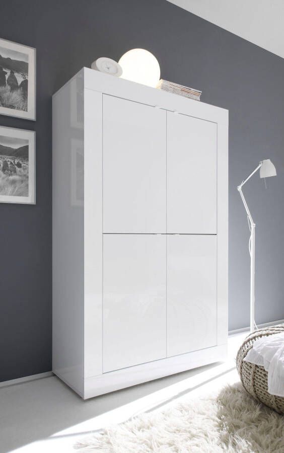 INOSIGN Highboard Basis hoogte 162 cm breedte 102 cm commode 4 deuren hoge commode Metalen handgreep moderne frame-uitstraling veel opbergruimte kleurkeuze - Foto 10