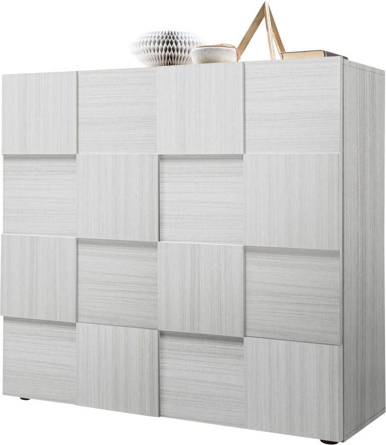 INOSIGN Highboard Dama Hoogte 111 cm Breedte 121 cm Commode 2 deuren Hoge commode - Foto 4