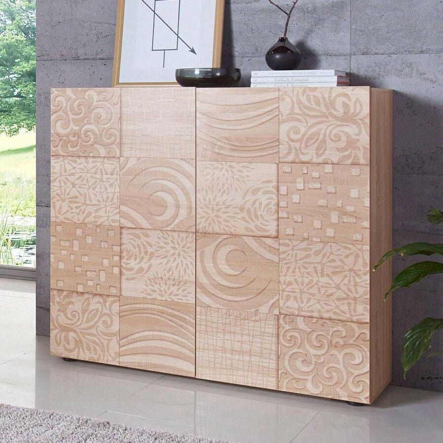 INOSIGN Highboard Miro Breedte 121 cm met decoratieve zeefdruk - Foto 11