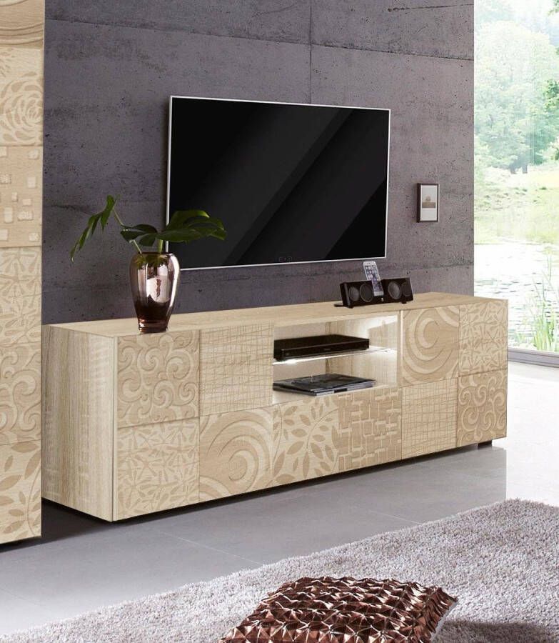 INOSIGN Tv-meubel Miro Breedte 181 cm met decoratieve zeefdruk - Foto 12